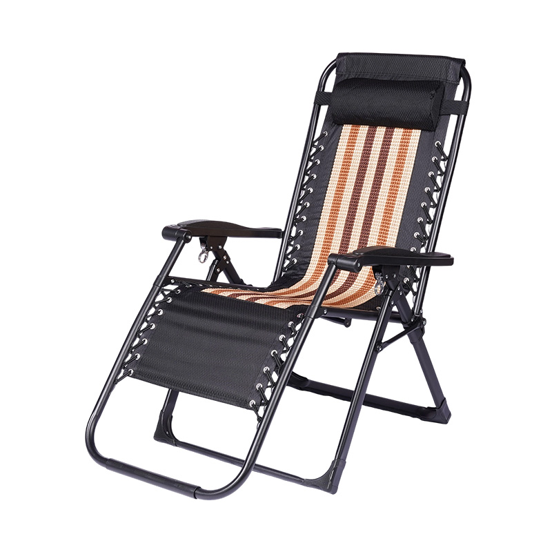 Patio Folding Lounger Chair with Adjustable Headrest