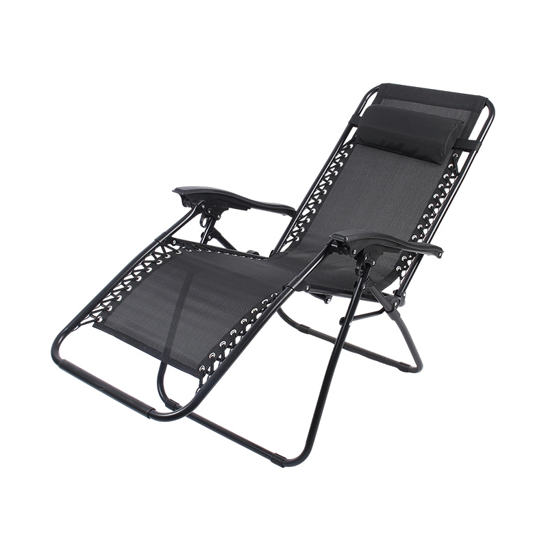 Adjustable Folding Reclining Lounge Chair with Pillow
